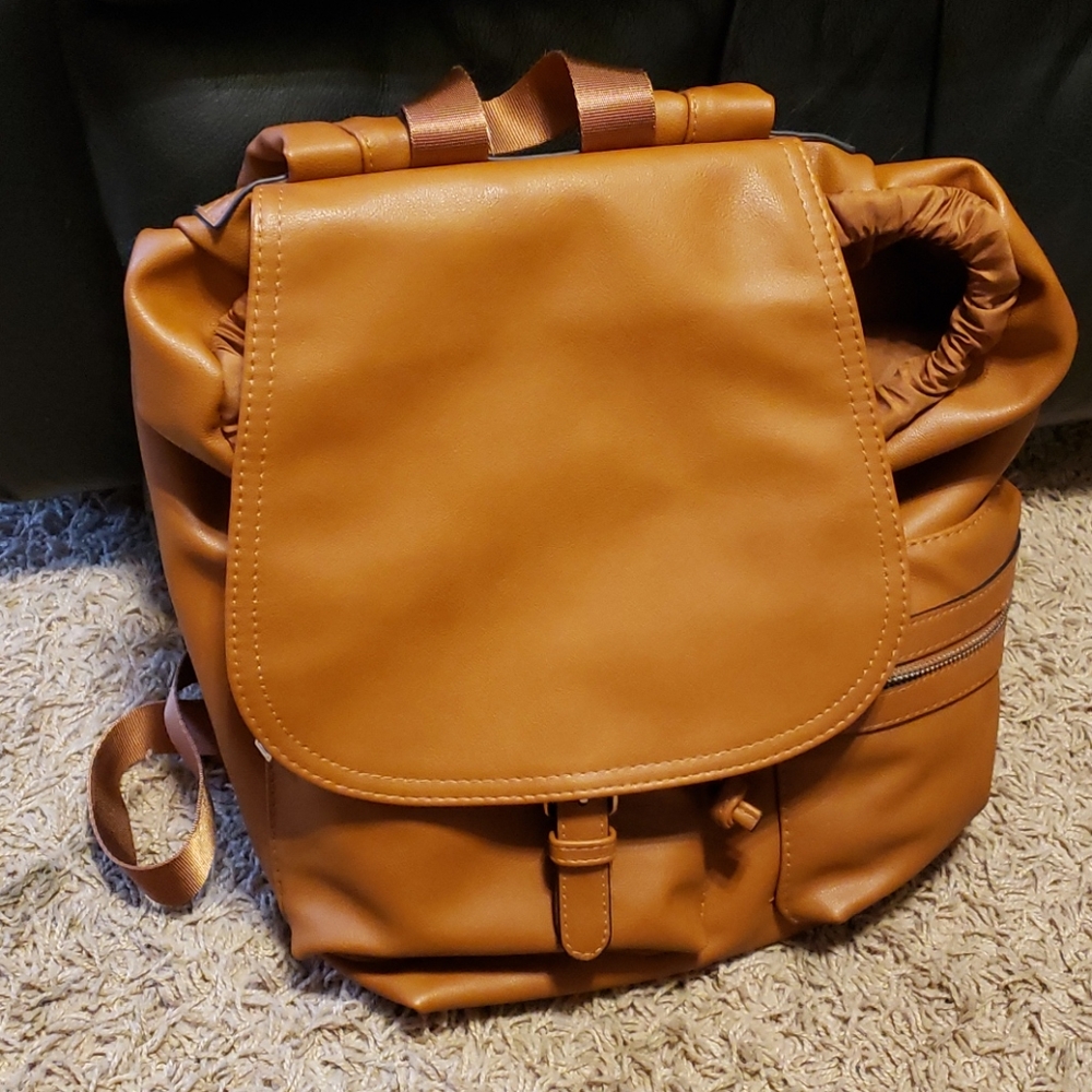 Brown Cargo Backpack